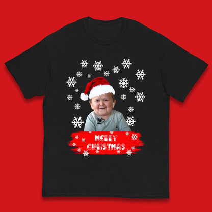 Merry Christmas Hasbulla Snowflakes Kids T-Shirt