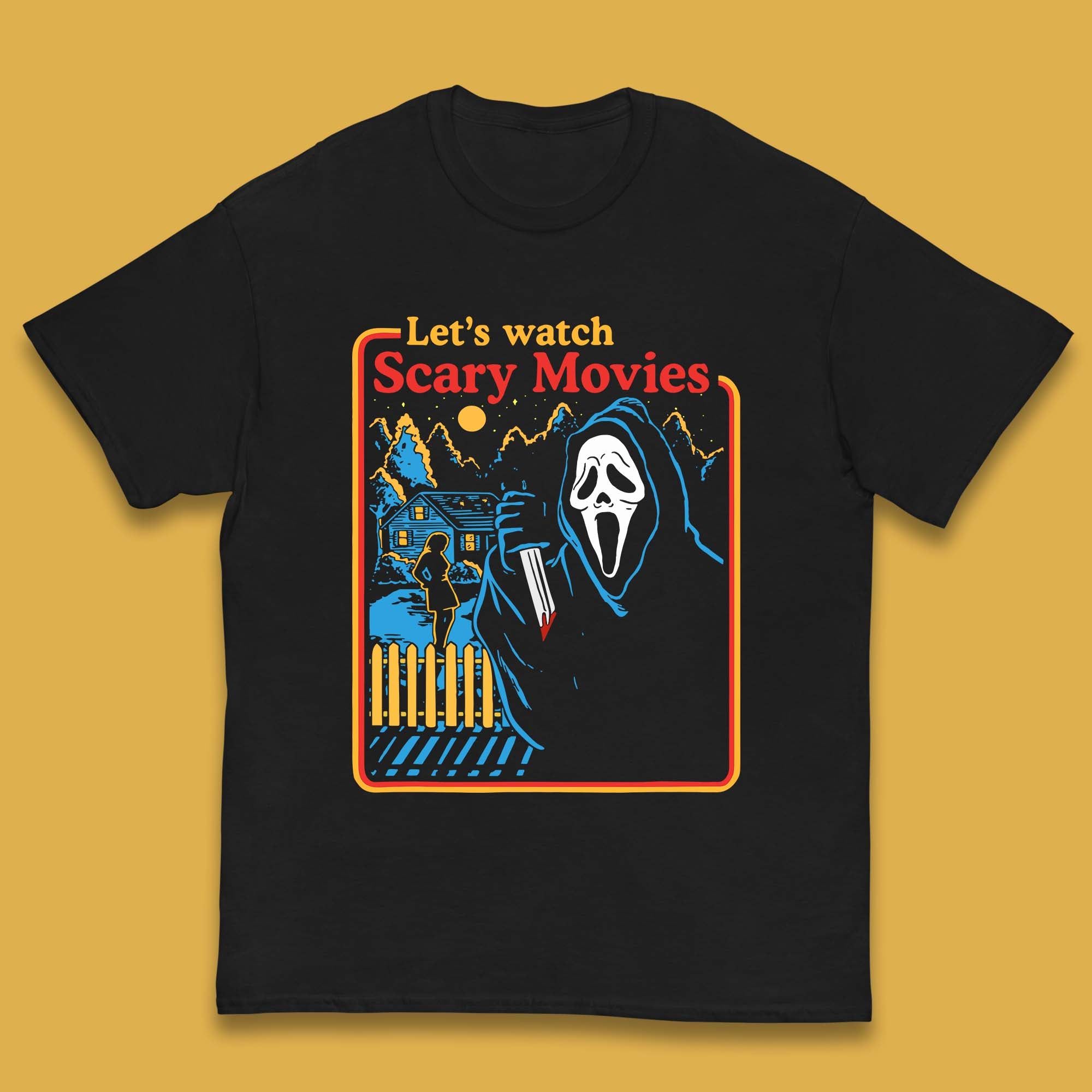 Let's Watch Scary Movies Screaming Ghostface Scream Watch Scary Hallow ...