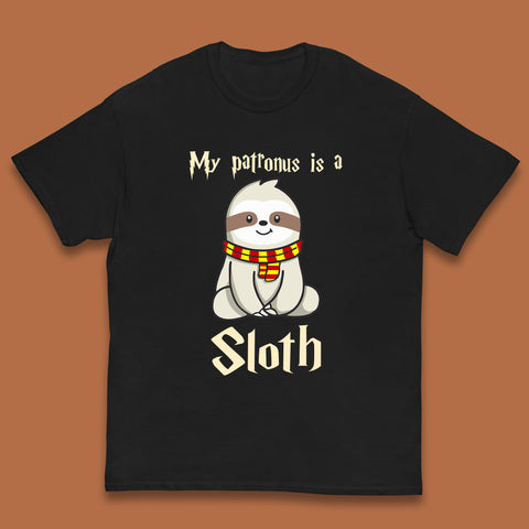 My Patronus Is A Sloth Harry Potter Sloth Funny Magical Wizard And Sloth Lover Lazy Days Humorous Kids T Shirt