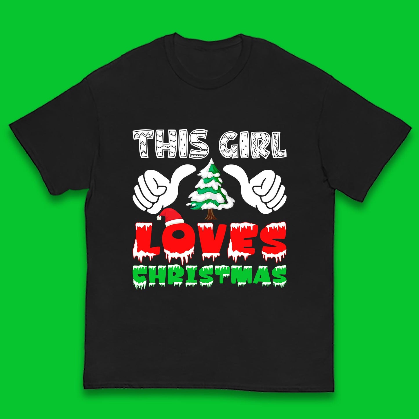 this girl loves christmas t shirt