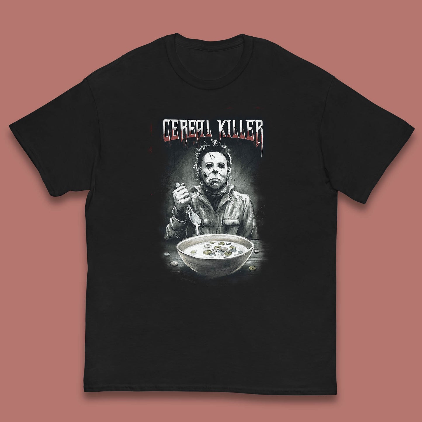 Michael Myers Cereal Killer Halloween Serial Killer Horror Movie Character Kids T Shirt