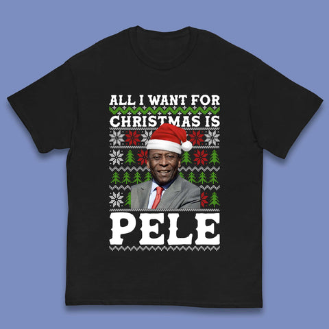 Want Pele For Christmas Kids T-Shirt