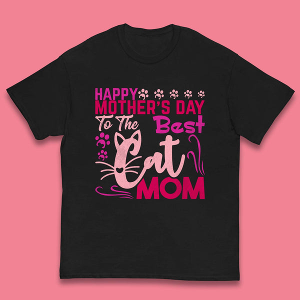 Happy Mother's Day To The Best Cat Mom Kids T-Shirt