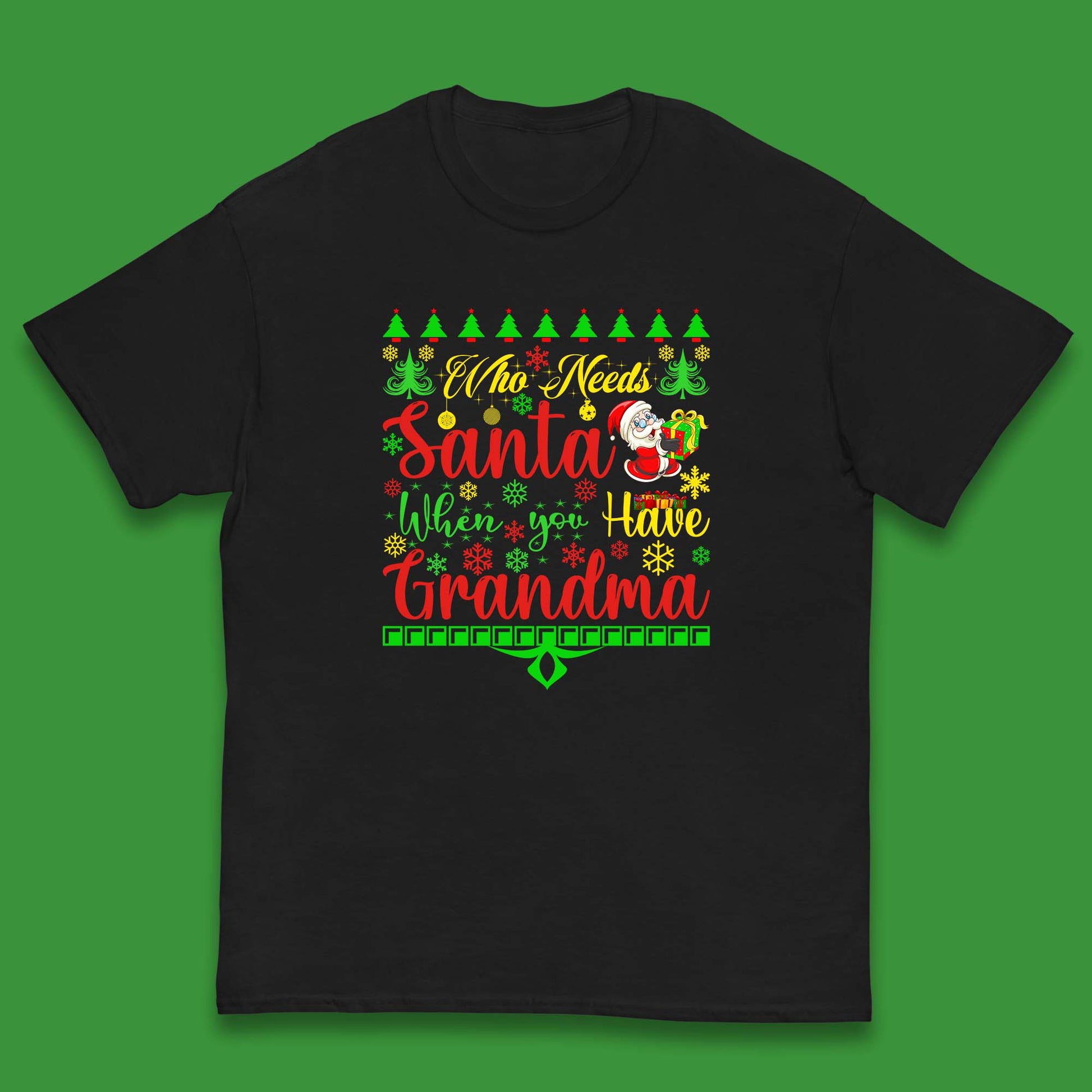 grandma christmas t shirt