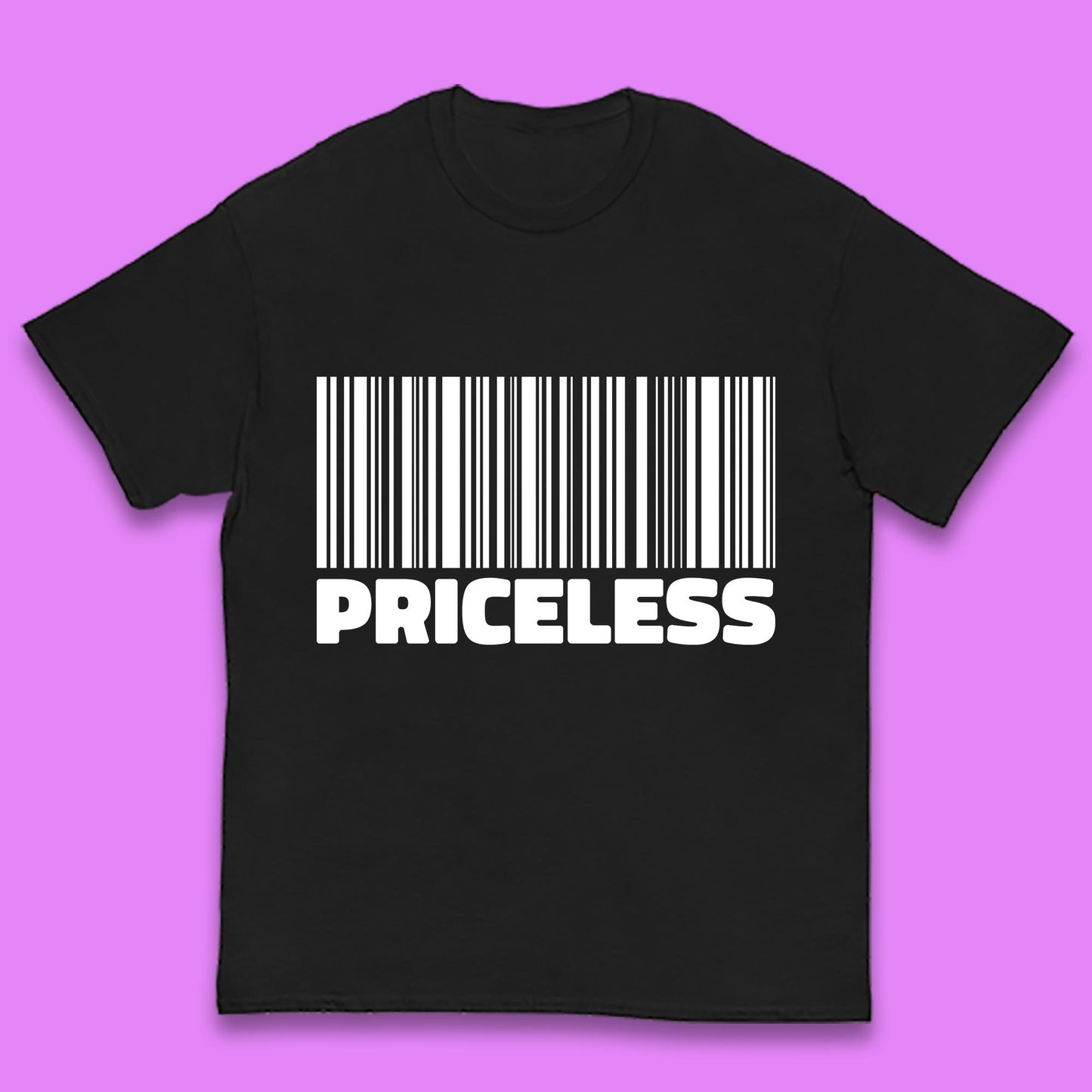Scan For Priceless Barcode Funny Label Inspirational Empowerment Kids T Shirt