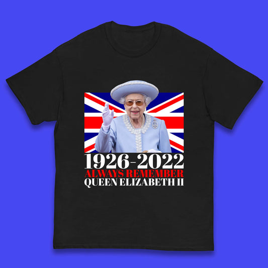 1926-2022 Queen Elizabeth II Kids T Shirt