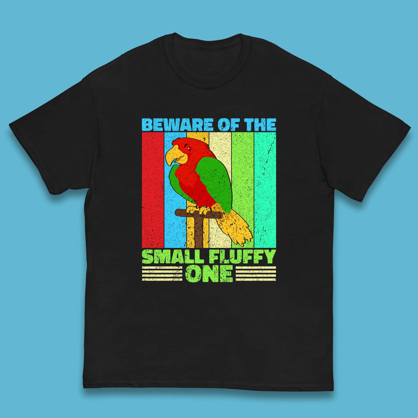 Beware Of The Small Fluffy One Parrot Cute Parrot Bird Lovers Kids T Shirt