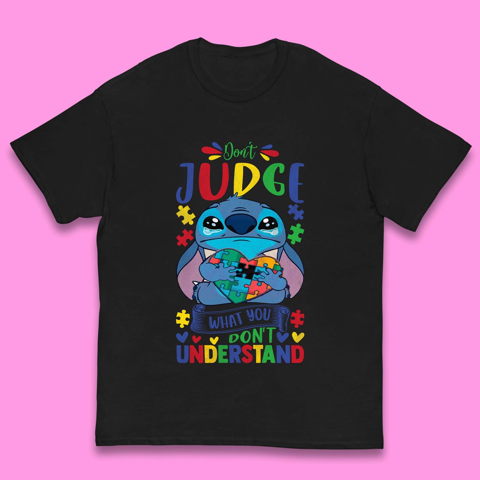 Autism Disney Stitch Kids T-Shirt