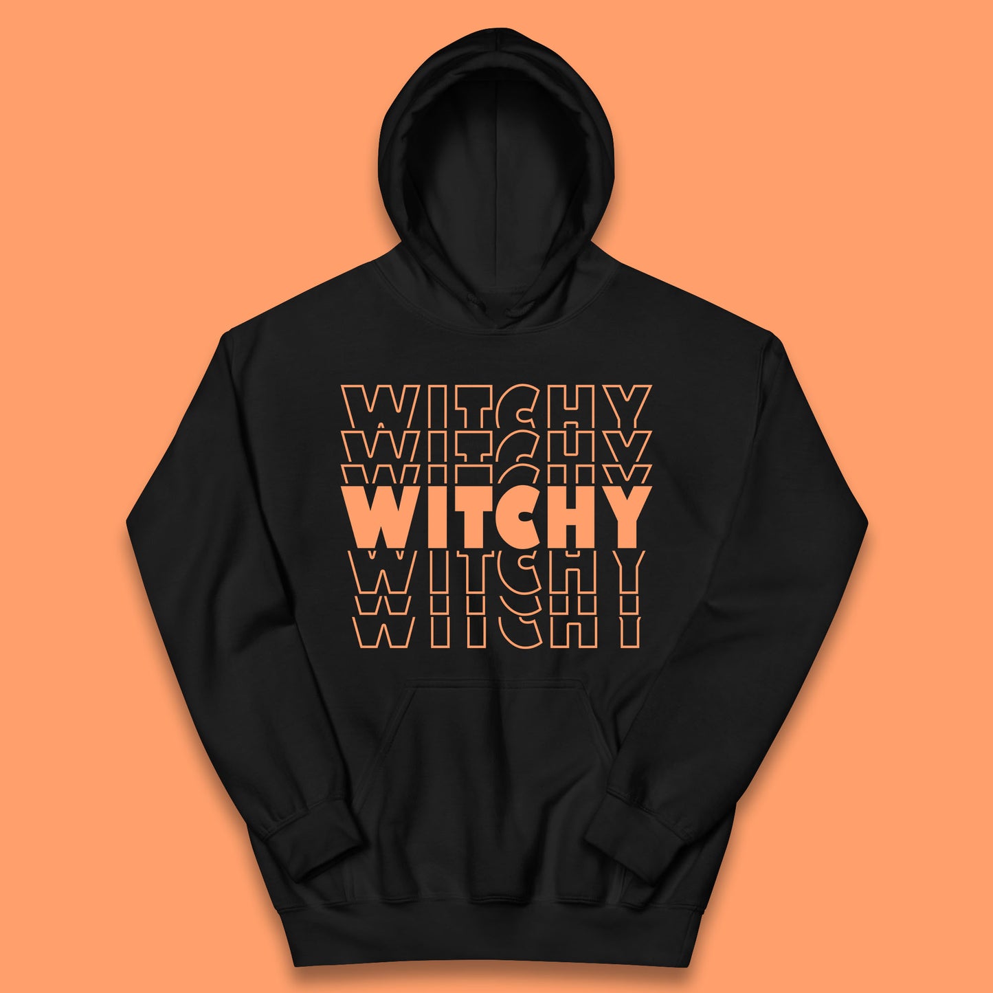 Witchy Halloween Witches Spooky Witch Vibes Witchy Aesthetic Halloween Party Kids Hoodie