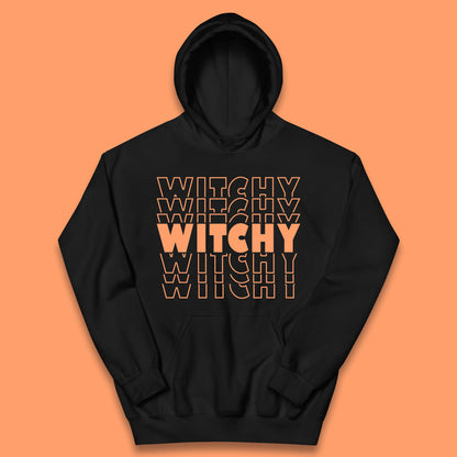 Witchy Halloween Witches Spooky Witch Vibes Witchy Aesthetic Halloween Party Kids Hoodie