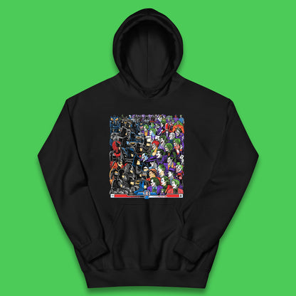 Bats VS Clowns DC Comics Batmans VS Joker Clowns Fighting Spoof Supervillain Comic Book Character Kids Hoodie