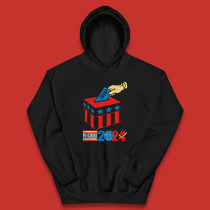Trump President 2024 Donald Trump Campaign Vote For Trump Take America Back Kids Hoodie
