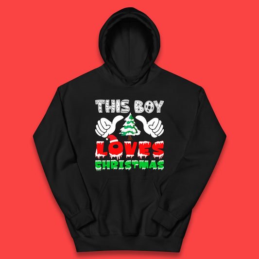 this boy loves christmas hoodie