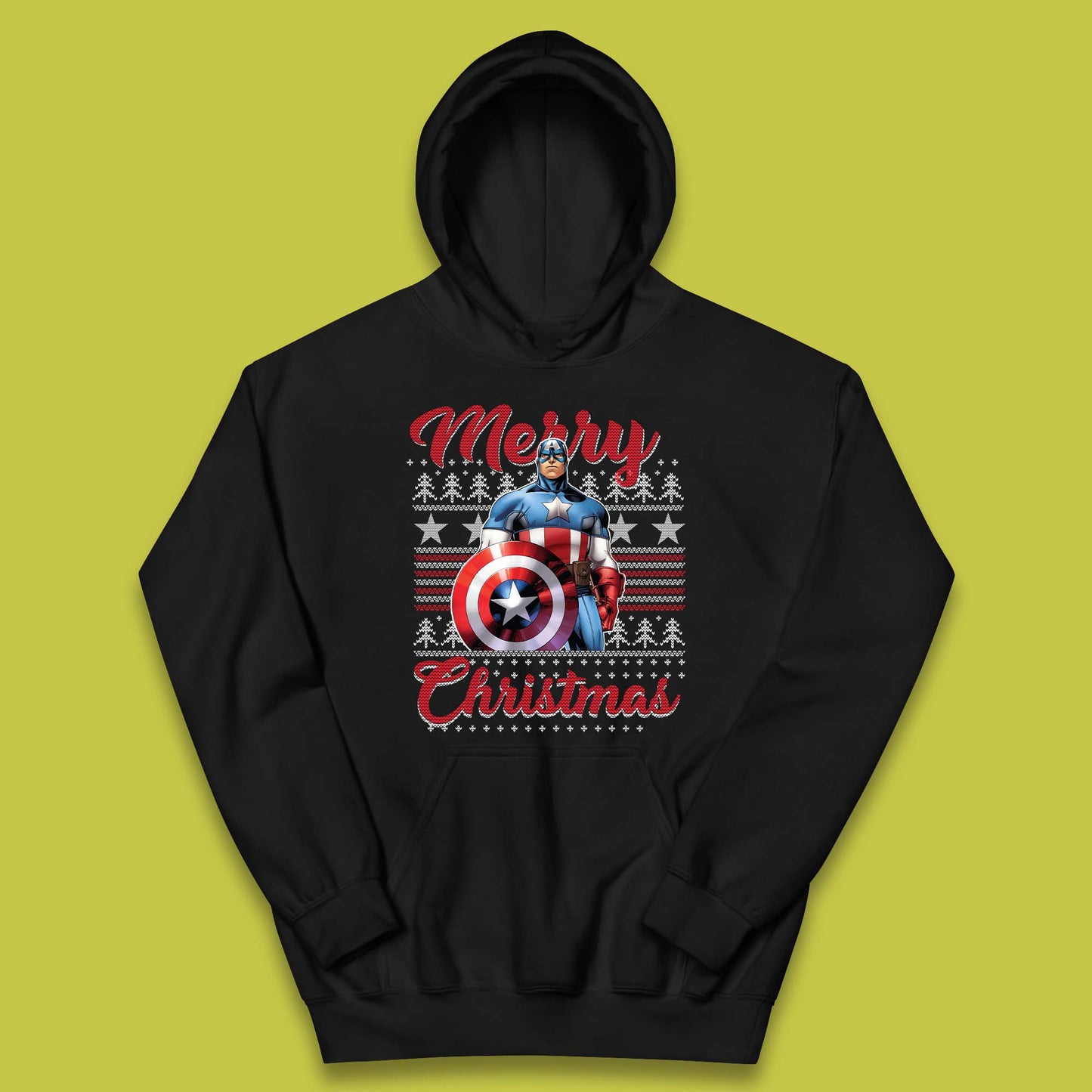 Captain America Christmas Kids Hoodie