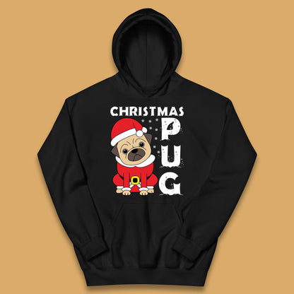 christmas pug dog hoodie