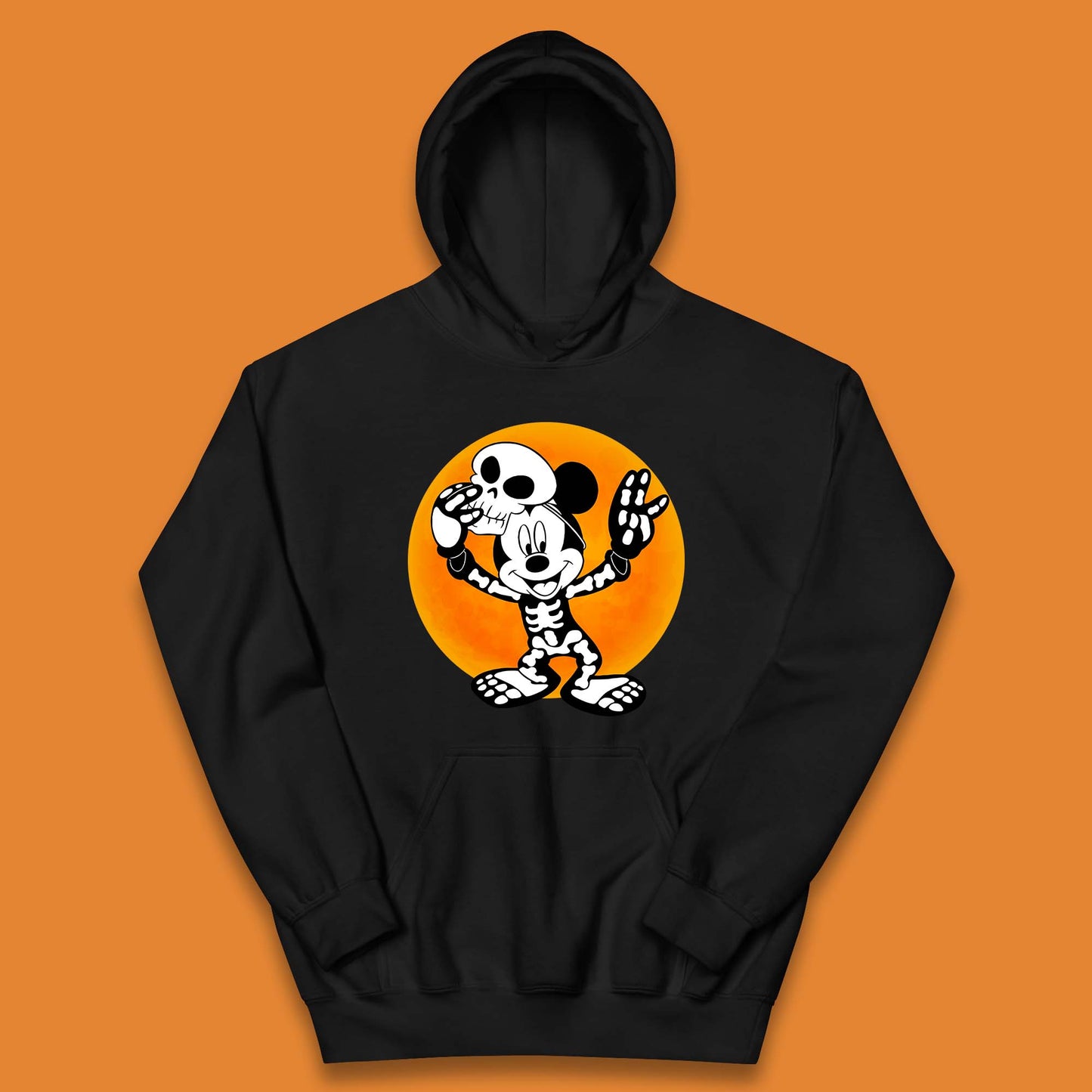 Disney Halloween Mickey Mouse Skelton Costume Disney World Horror Scary Disneyland Trip Kids Hoodie
