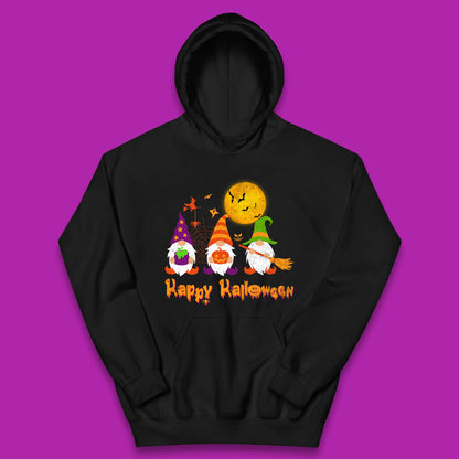 Happy Halloween Gnomies Spooky Witch Gnomes Scary Gnome Lover Kids Hoodie