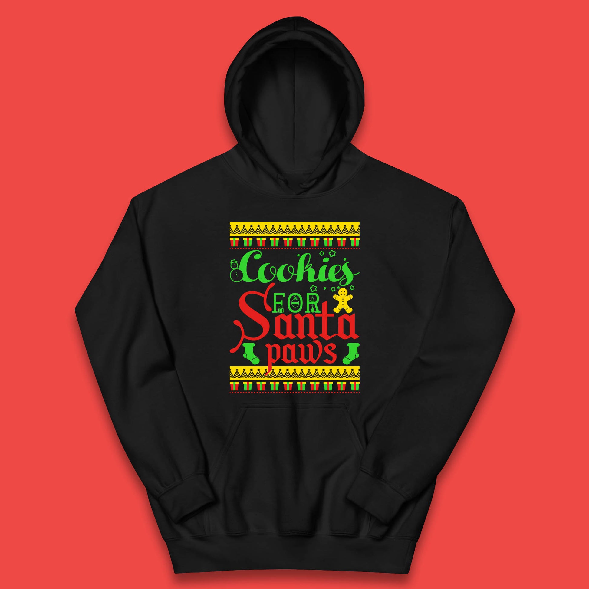 christmas cookies for santa paws hoodie