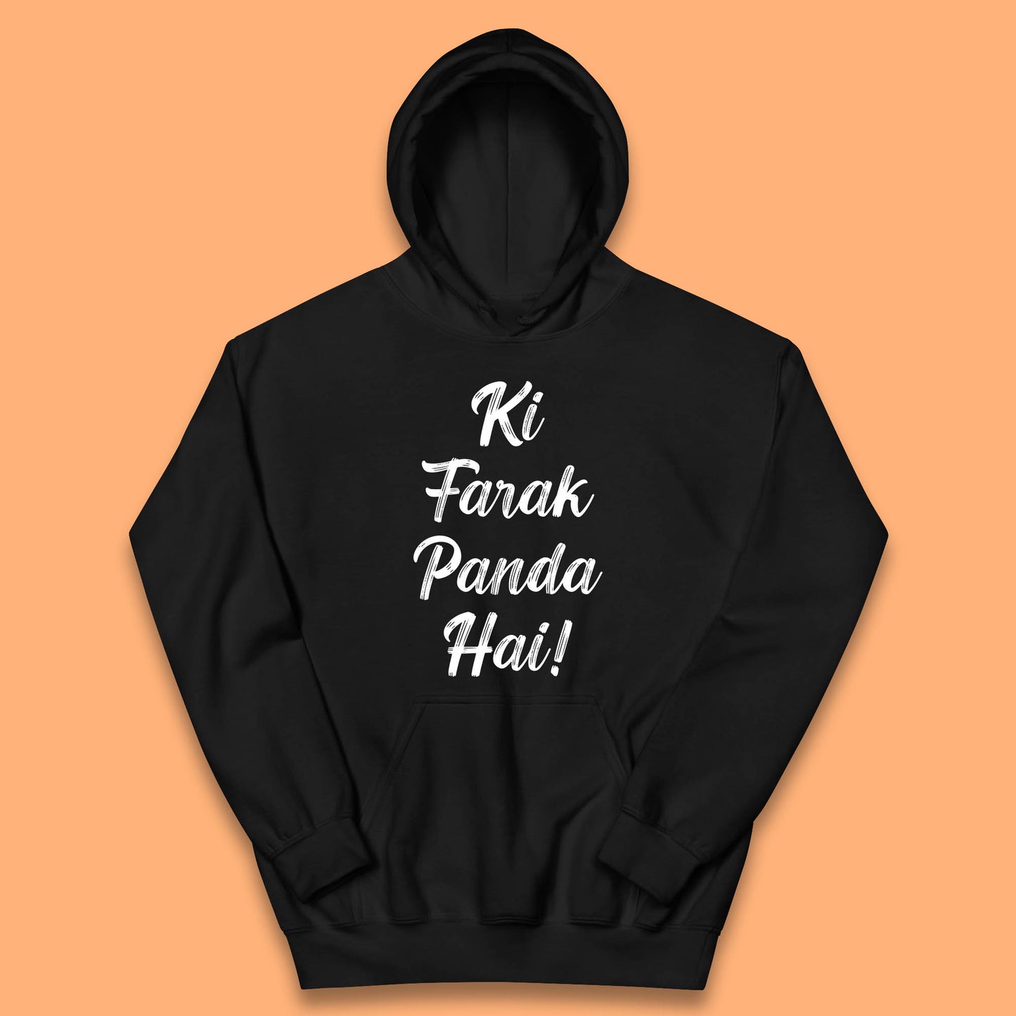 Ki Farak Panda Hai Funny Humorous Novelty Panda Parody Gift Kids Hoodie