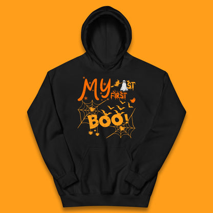 My First Boo Halloween Funny Boo Ghost Spooky Vibes Kids Hoodie
