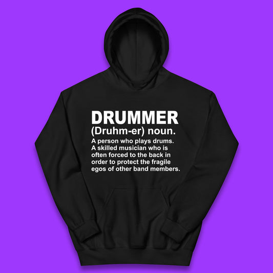 Drummer Hoodie Kids