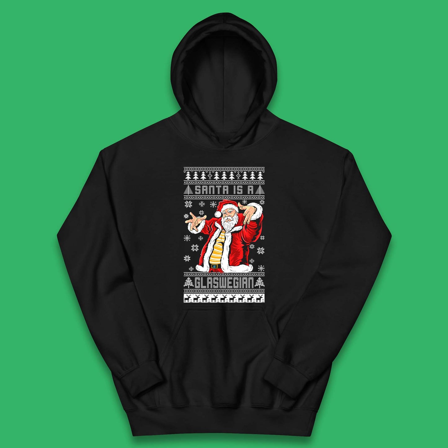 Santa Is A Scouse Christmas Kids Hoodie