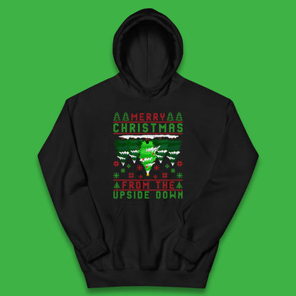 merry christmas from the upside down tree hoodie