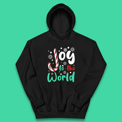 joy to the world christmas candy cane hoodie