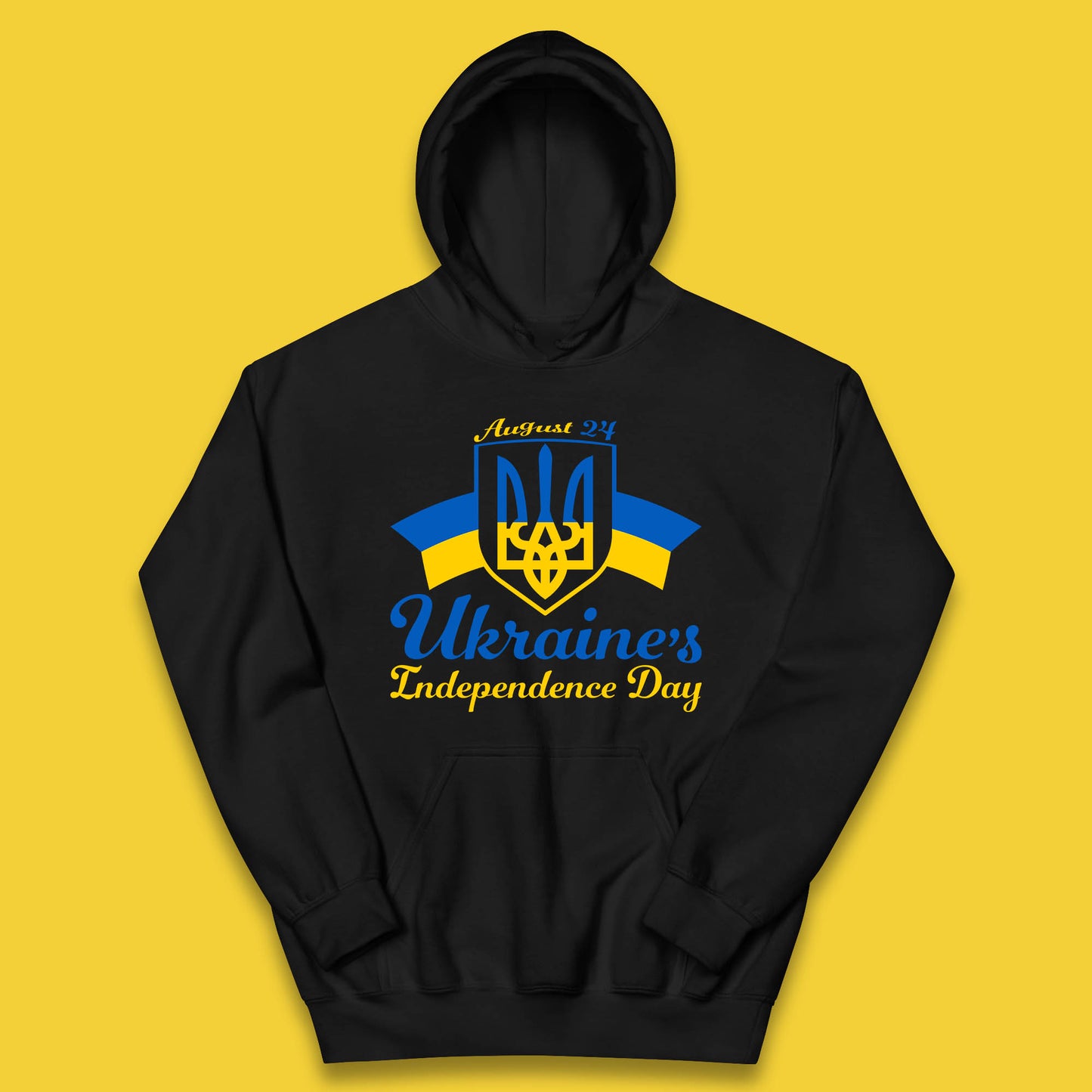 Ukraine's 24 August Ukraine Independence Day Proud Ukrainian Kids Hoodie
