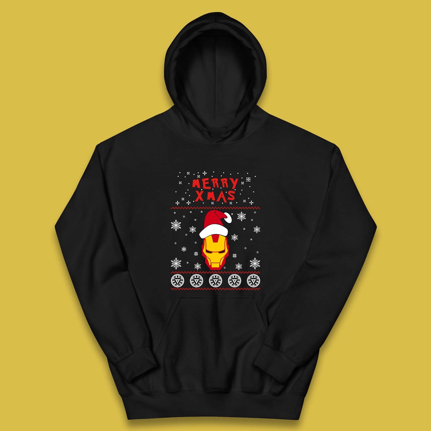 Merry Xmas Ironman Kids Hoodie