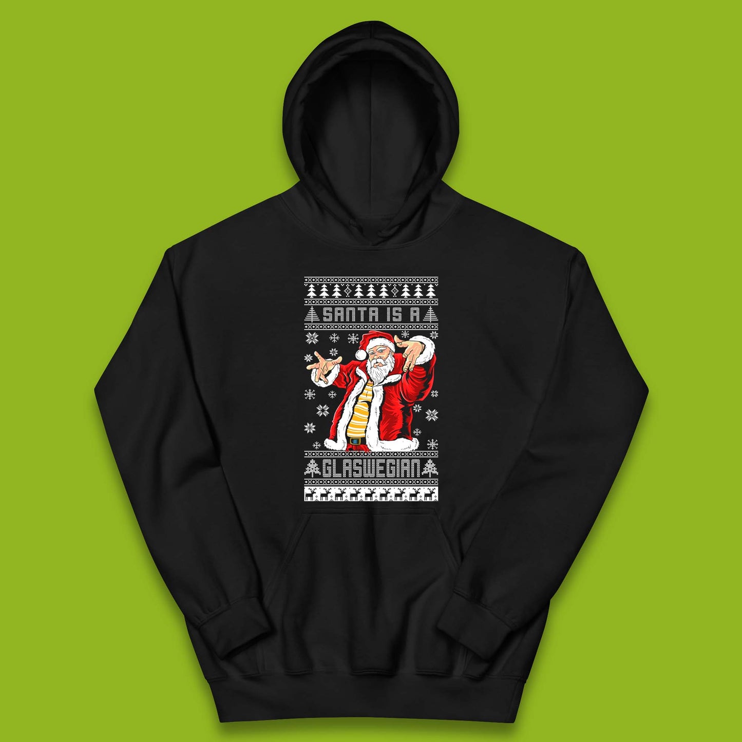 Santa Is A Glaswegian Christmas Kids Hoodie
