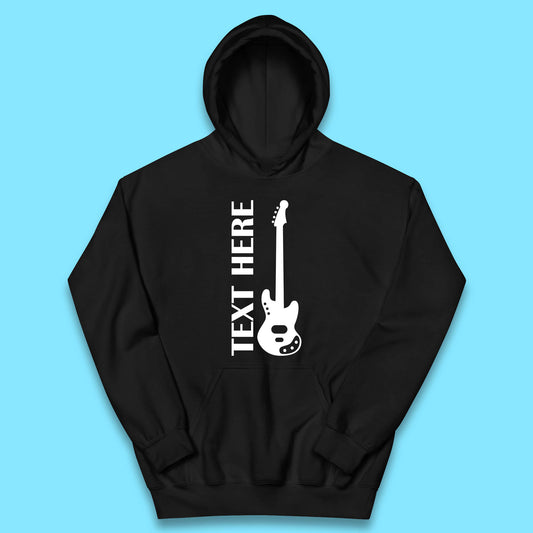 Personalised Guitarist Your Text Here Guitar Player Musician Music Lover Kids Hoodie