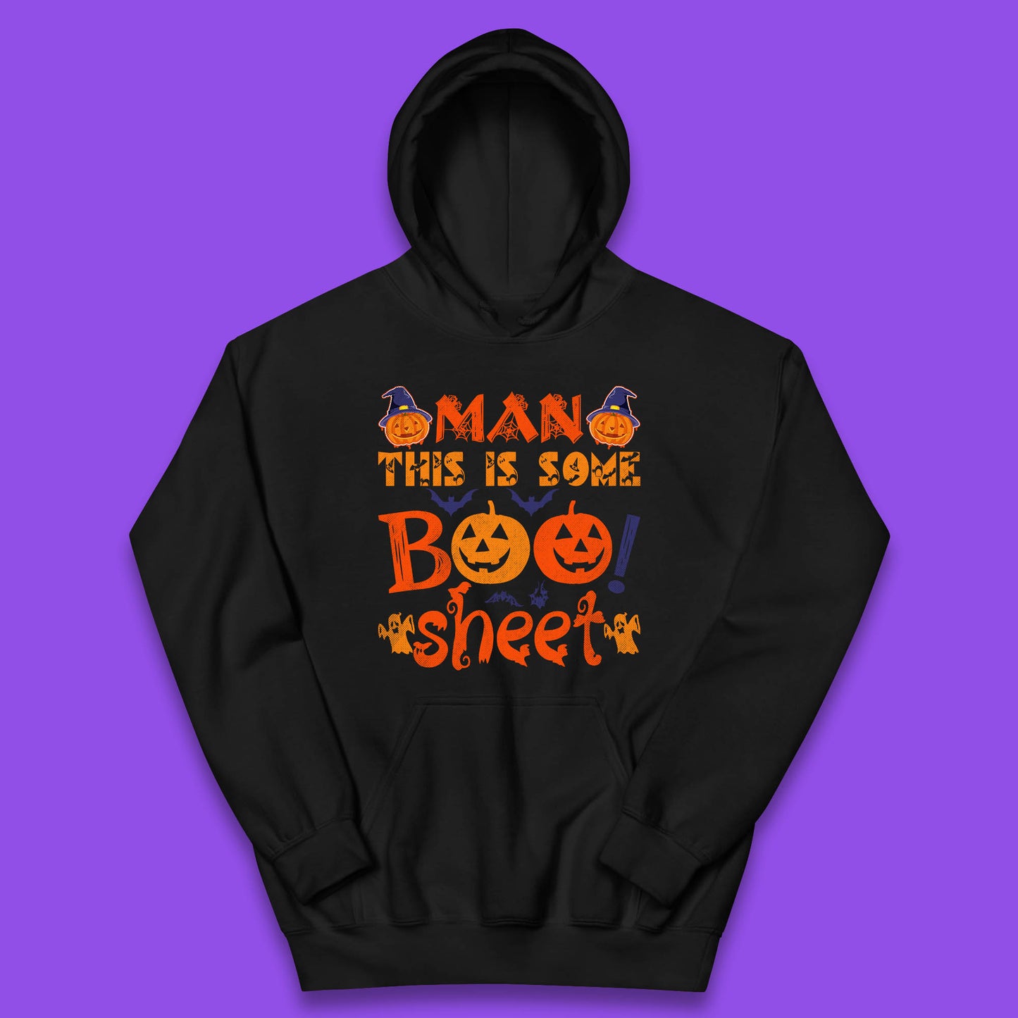 Man This Is Some Boo Sheet Funny Ghost Halloween Costume Kids Hoodie