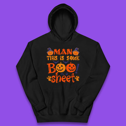 Man This Is Some Boo Sheet Funny Ghost Halloween Costume Kids Hoodie