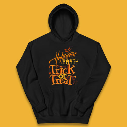 Happy Halloween Trick Or Treat Horror Scary Spooky Vibes Kids Hoodie