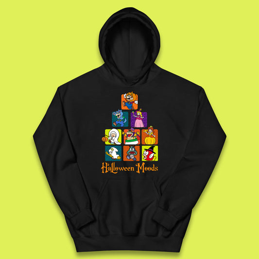 Super Mario Halloween Moods Nintendo Super Mario Game Characters Horror Halloween Spooky Mario Season Kids Hoodie