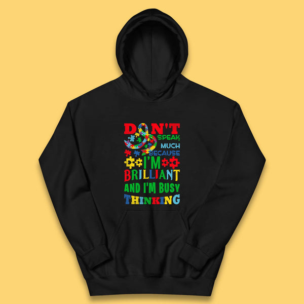 Autism Busy Thinking Kids Hoodie