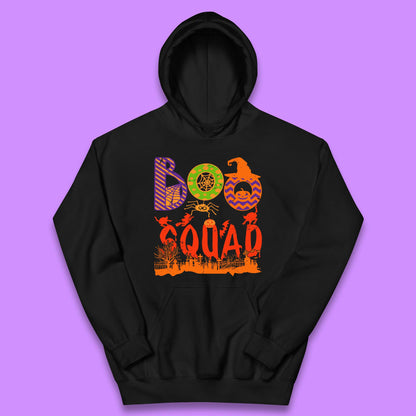 Boo Squad Halloween Matching Costume Horror Boo Crew Kids Hoodie
