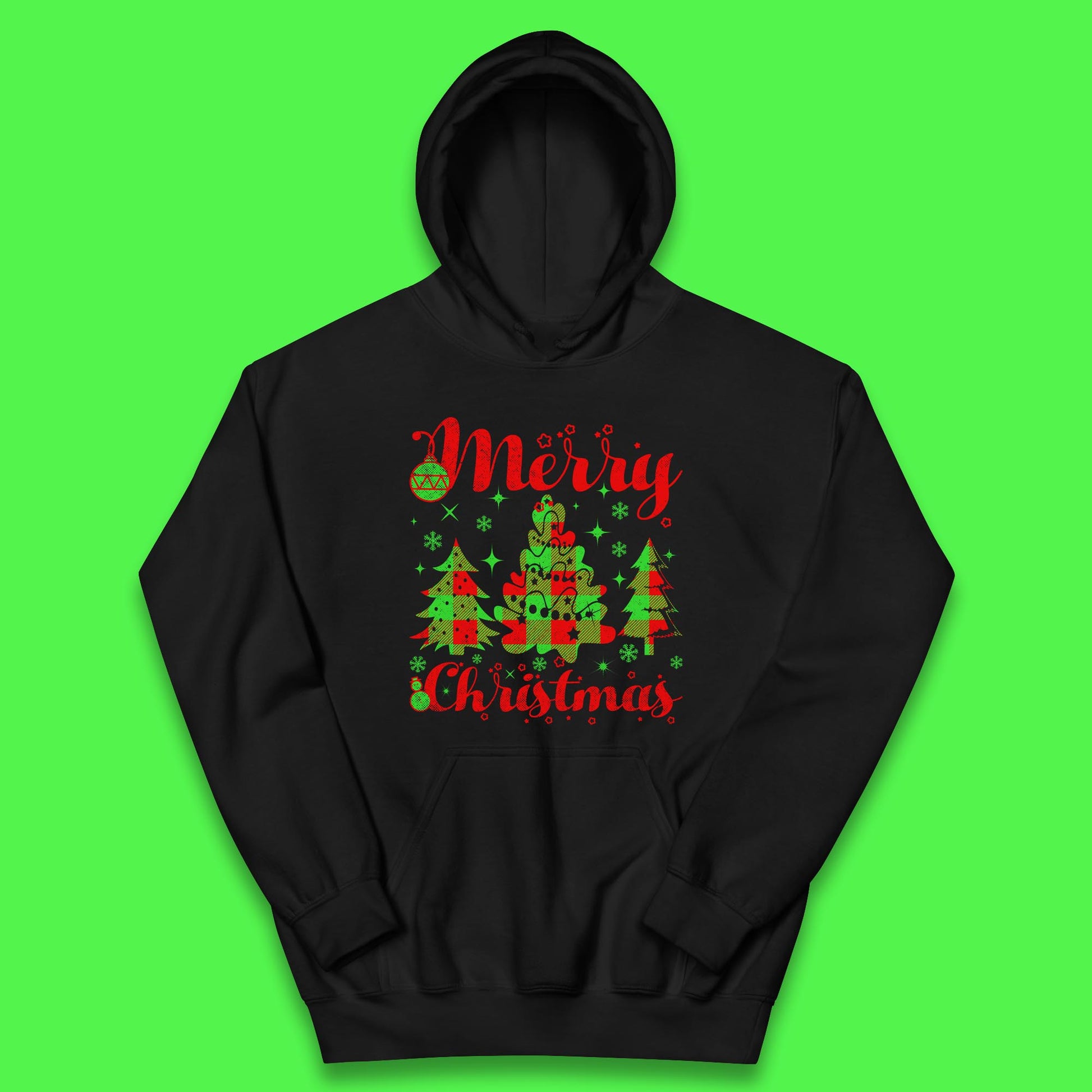 merry christmas trees hoodie