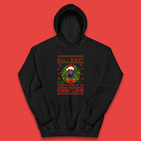 Want Khaby Lame For Christmas Kids Hoodie
