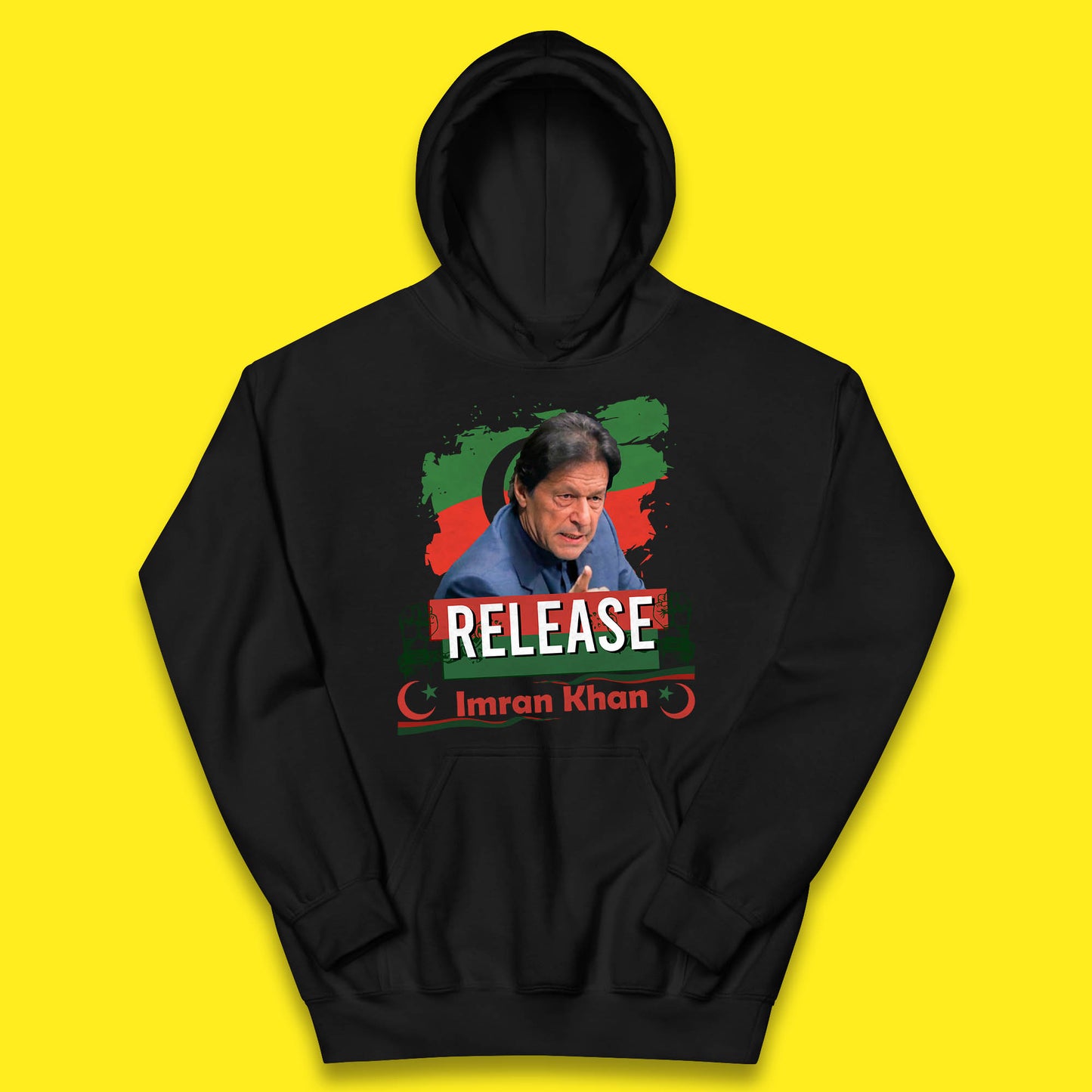 Release Imran Khan Prisoner No 804 Nation Stand With Imran Khan Pakistan Behind You Skipper Kids Hoodie
