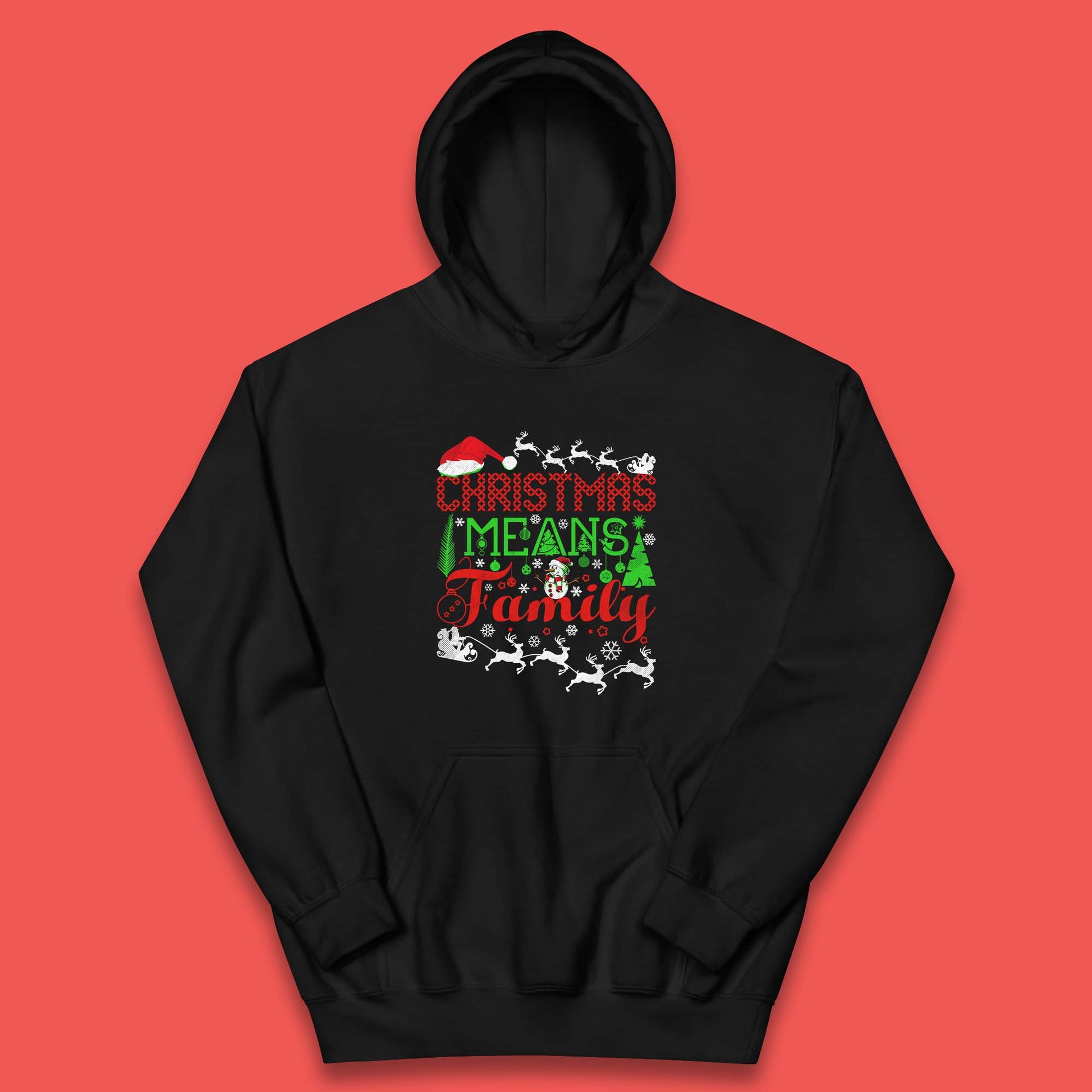 christmas means family hoodie
