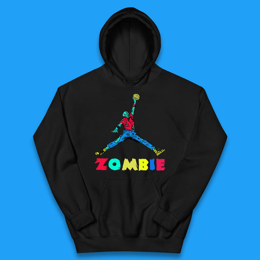 Air Zombie Jumpman Halloween Zombie Parody Funny Humor Kids Hoodie