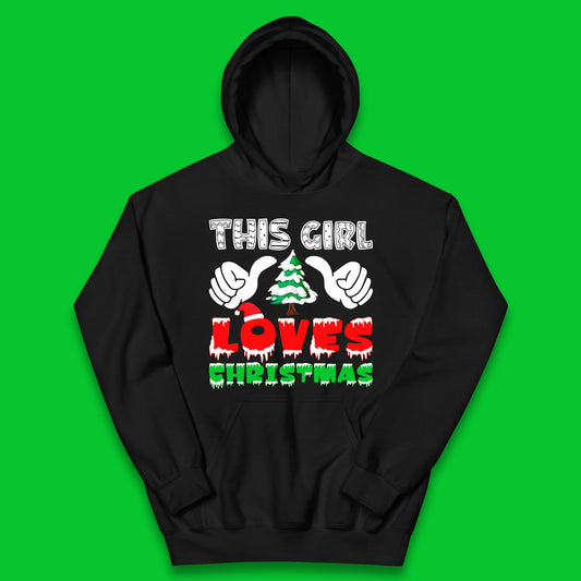 this girl loves christmas hoodie