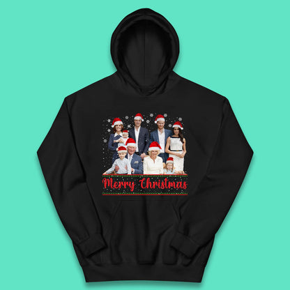 British Royal Family Succession Christmas Kids Hoodie