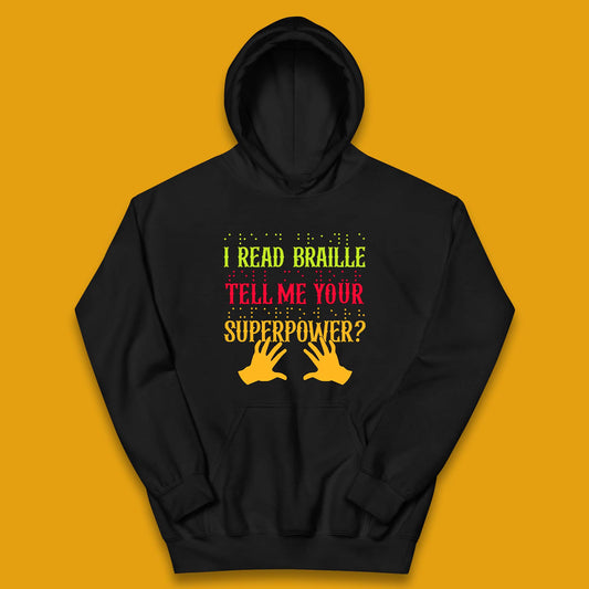 Braille Superpower Kids Hoodie
