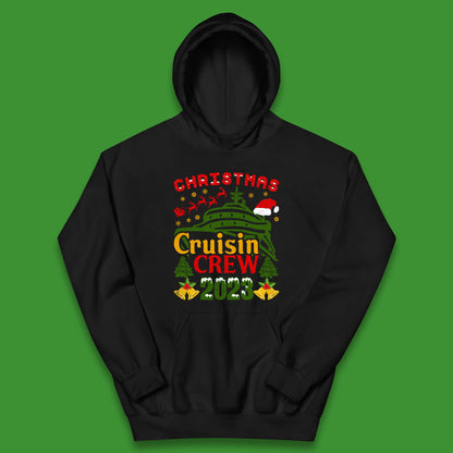 Christmas Cruisin Crew 2023 Xmas Cruise Vacation Cruising Squad Kids Hoodie