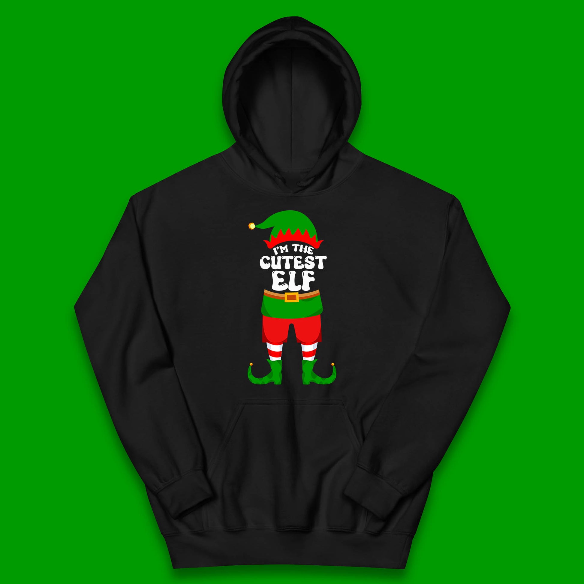 i'm the cutest elf christmas hoodie
