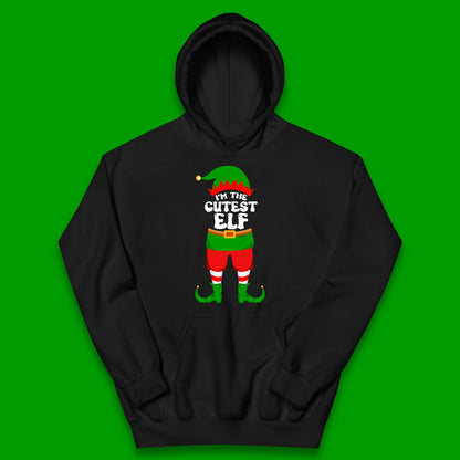 i'm the cutest elf christmas hoodie