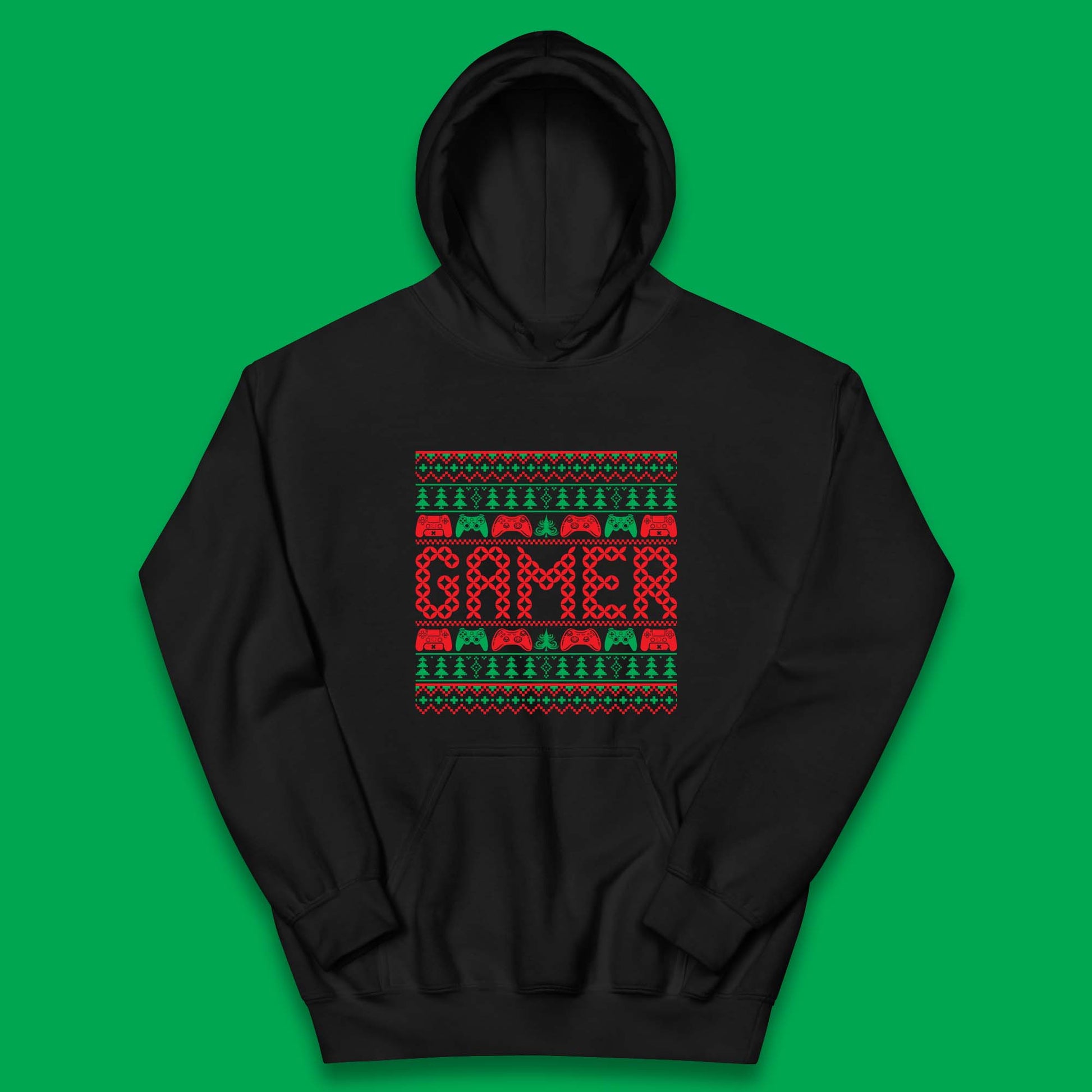 christmas game controller hoodie